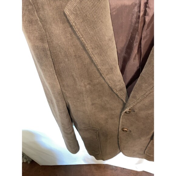 Beallpark Men’s Corduroy Jacket Size 46R Brown Hunting Outdoors Elbow Patches - Picture 6 of 12